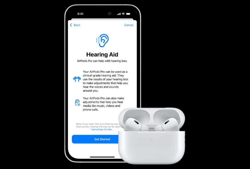 AirPods 用作助听器